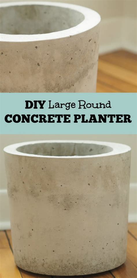 diy large  concrete planter diy montreal