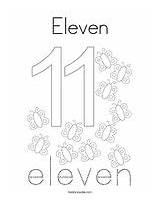 Coloring Number Eleven Pages Noodle Twisty Color Numbers Twistynoodle sketch template