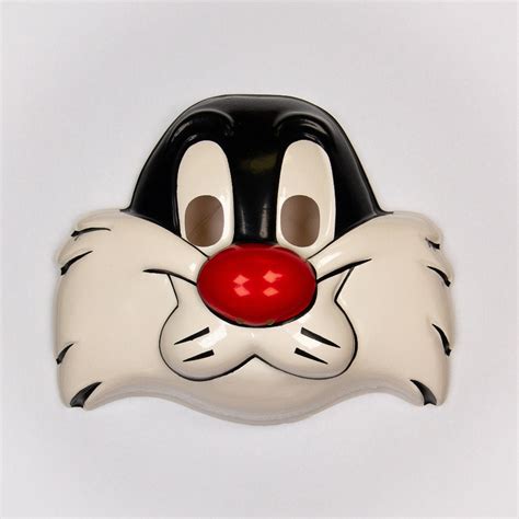 Vintage Looney Tunes Sylvester Cat Halloween Mask Etsy