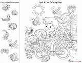 Look Pages Coloring Find Kids Learning Fun Activities sketch template