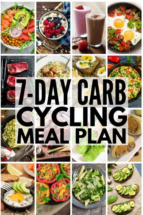 carb cycling meal plan images  pinterest eat healthy