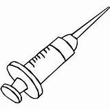 Syringe Injection Doktor Aletleri Enfermagem Needle sketch template