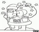 Sack Santa Gifts Big sketch template