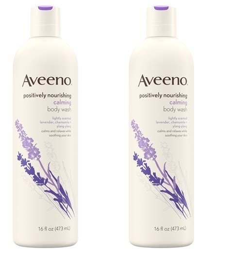 aveeno positively nourishing calming lavender body wash  fl oz