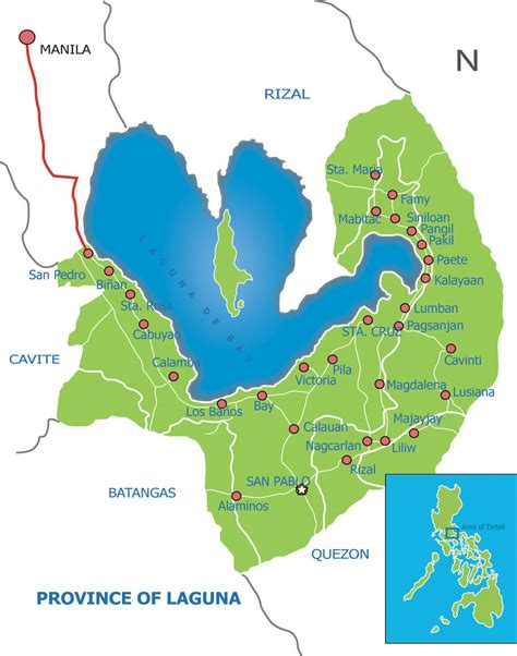 political map  laguna