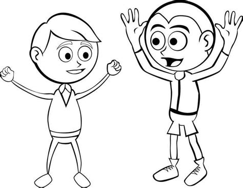 happy children coloring page coloring pages  kids happy kids