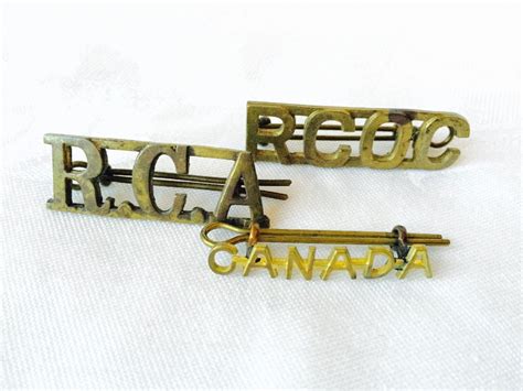 rcoc rca canada armed forces royal canadian ordnance corps shoulder board titles