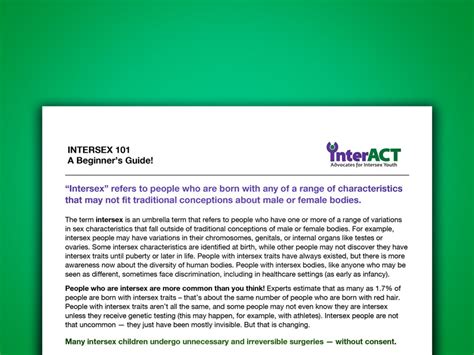 intersex brochures interactadvocates