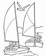 Coloring Pages Boat Boats Printable sketch template