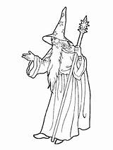 Wizard Mago Hechicero Brujo Brujos Magos Hechiceros Wizards Infantiles sketch template