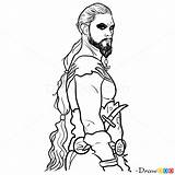 Khal Drogo Draw Thrones Game Drawdoo Webmaster sketch template