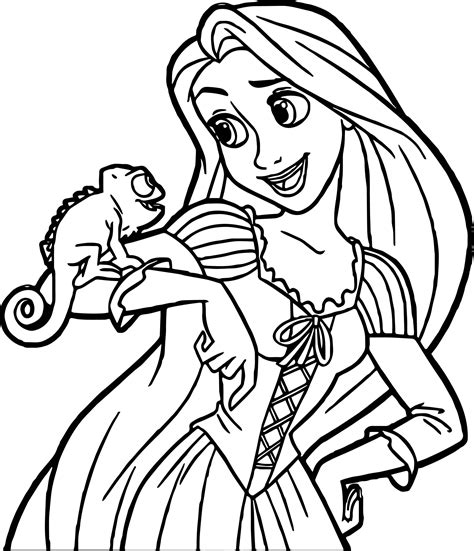 rapunzel drawing color    clipartmag