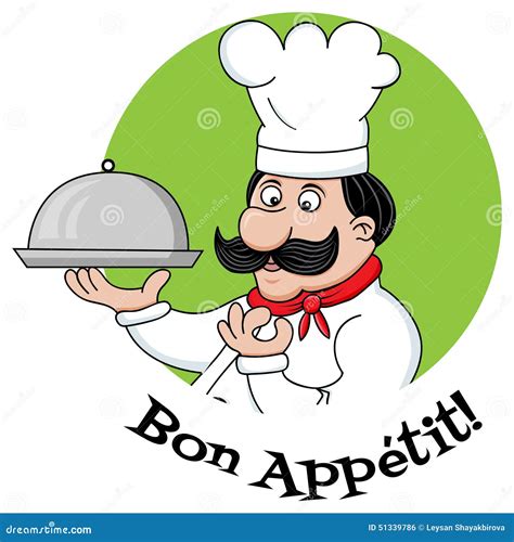 bon appetit stock vector image  cartoon label color