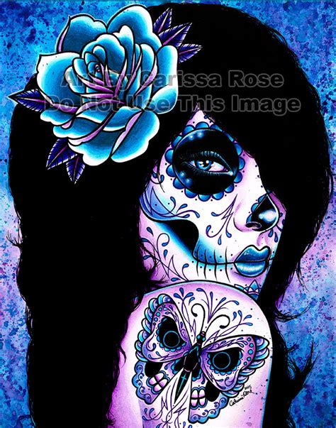 Tattooed Girl Art Print Harmony 5x7 8x10 Or 11x14 Day Of