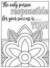 Motivational Mandala Respect sketch template