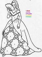Princess Number Color Coloring Pages Printable Hellokids Numbers Disney Characters Print Adults Kids Choose Board Getcolorings sketch template