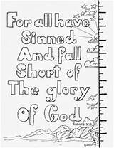 Romans Coloring Pages Bible Kids Sparks 23 Sinned Verse Awana Printable Verses Crafts Road Colouring Short Print Fall Scripture Coloringpagesbymradron sketch template