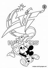 Coloring Pages Wizards Washington Nba Disney Print Browser Window sketch template