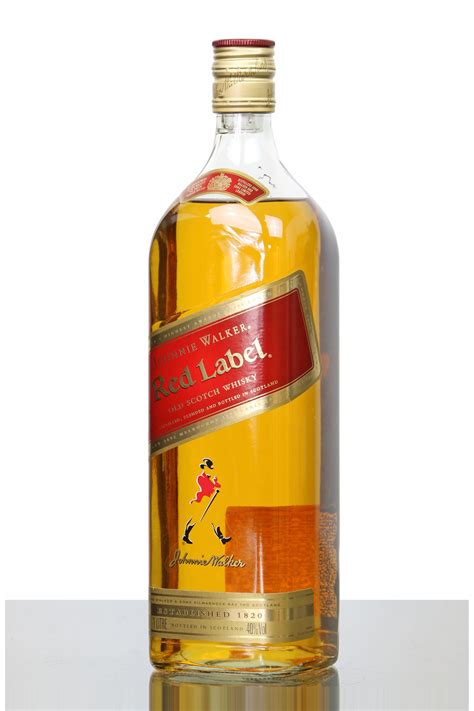 johnnie walker red label  litre  whisky auctions