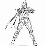 Mandalorian Katan sketch template