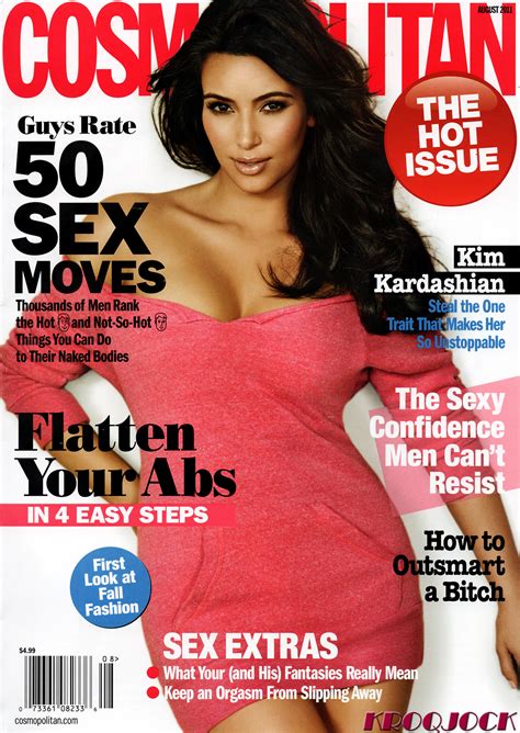 kim kardashian cosmopolitan magazine august 2011 issue fabzz