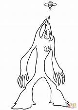 Ben Alien Coloring Pages Force Drawing Goop Swampfire Ten Spider Aliens Line Jelly Monkey Color Draw Online Getdrawings Drawings Popular sketch template