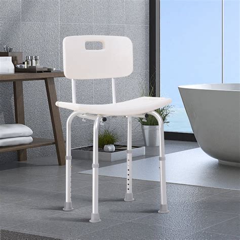 douchestoel met rugleuning  hoogte verstelbaar douchekrukje stoelen hulpmiddelen