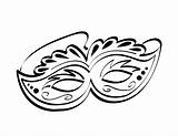 Coloring Pages Printable Gras Mardi Mask Beautiful Masks Kids Template sketch template