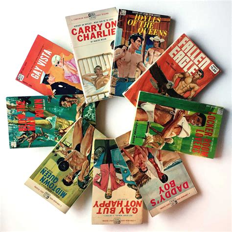 vintage gay pulp novels paperbacks gay art  photography books