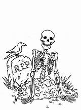 Grave Pirate Kidsplaycolor Skeletons Esqueleto sketch template
