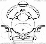 Bandit Cartoon Hispanic Angry Clipart Coloring Outlined Vector Thoman Cory Pages Smokey Drawing Cars Cool Car Royalty Template sketch template