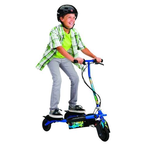 razor trikke  motorized electric scooter blue