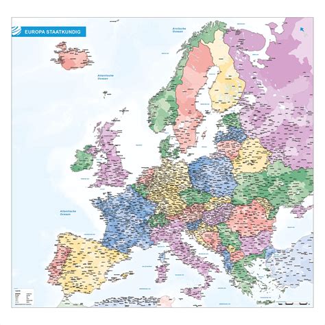 staatkundige continentkaart europa vector map