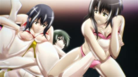 sekai de ichiban topless lotion wrestling anime sankaku complex