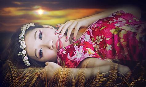 배경 화면 여자들 모델 아시아 사람 사진술 감정 색깔 소녀 아름다움 사진 촬영 2048x1228