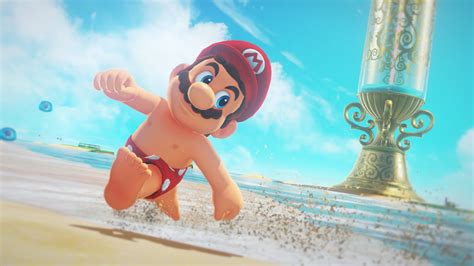Super Mario Odyssey Seaside Kingdom Wallpaper 4k Ultra Papel De Parede