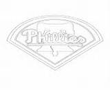 Coloring Logo Mlb Printable Pages Baseball Phillies Sport Philadelphia Book Explore Info sketch template