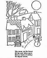 Christmas Night Before Coloring Pages Story Printable Twas Kids Popular Coloringhome sketch template