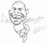 Ronaldinho Caricaturas sketch template