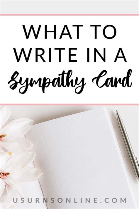 write   sympathy card  easy inspired ideas urns