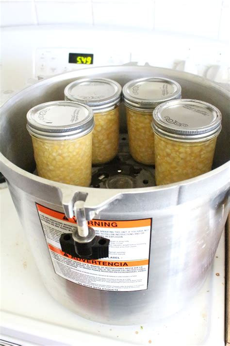 canning corn raw  hot pack