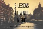 lessons  learned   scattered journal pages