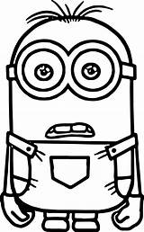 Coloring Minions Pages Minion Wecoloringpage Disney Easy Print Printable sketch template