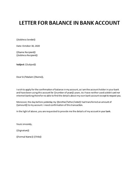 obtain bank letter head bank balance request letter refer