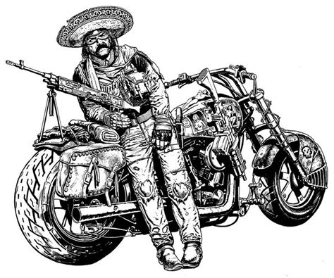 biker character art images  pinterest david mann art