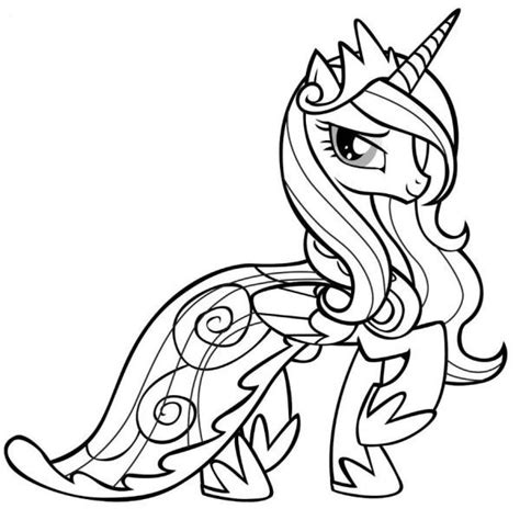 princess cadence   pony coloring   pony pictures