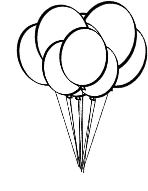 coloring page  balloons clip art library