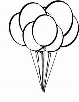 Balloons Coloring Printable Balloon Pages Kids Air Two Popular Hot sketch template