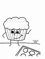 Muffin Coloring sketch template