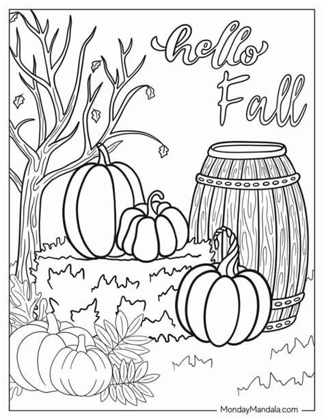 autumn fall coloring pages   printables